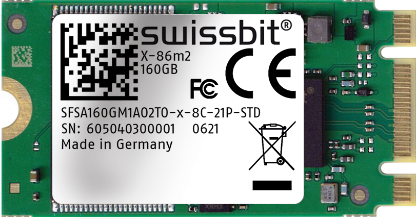 Highly reliable and durable:  the X-86m2 series in the ultra-compact M.2 2242 form factor